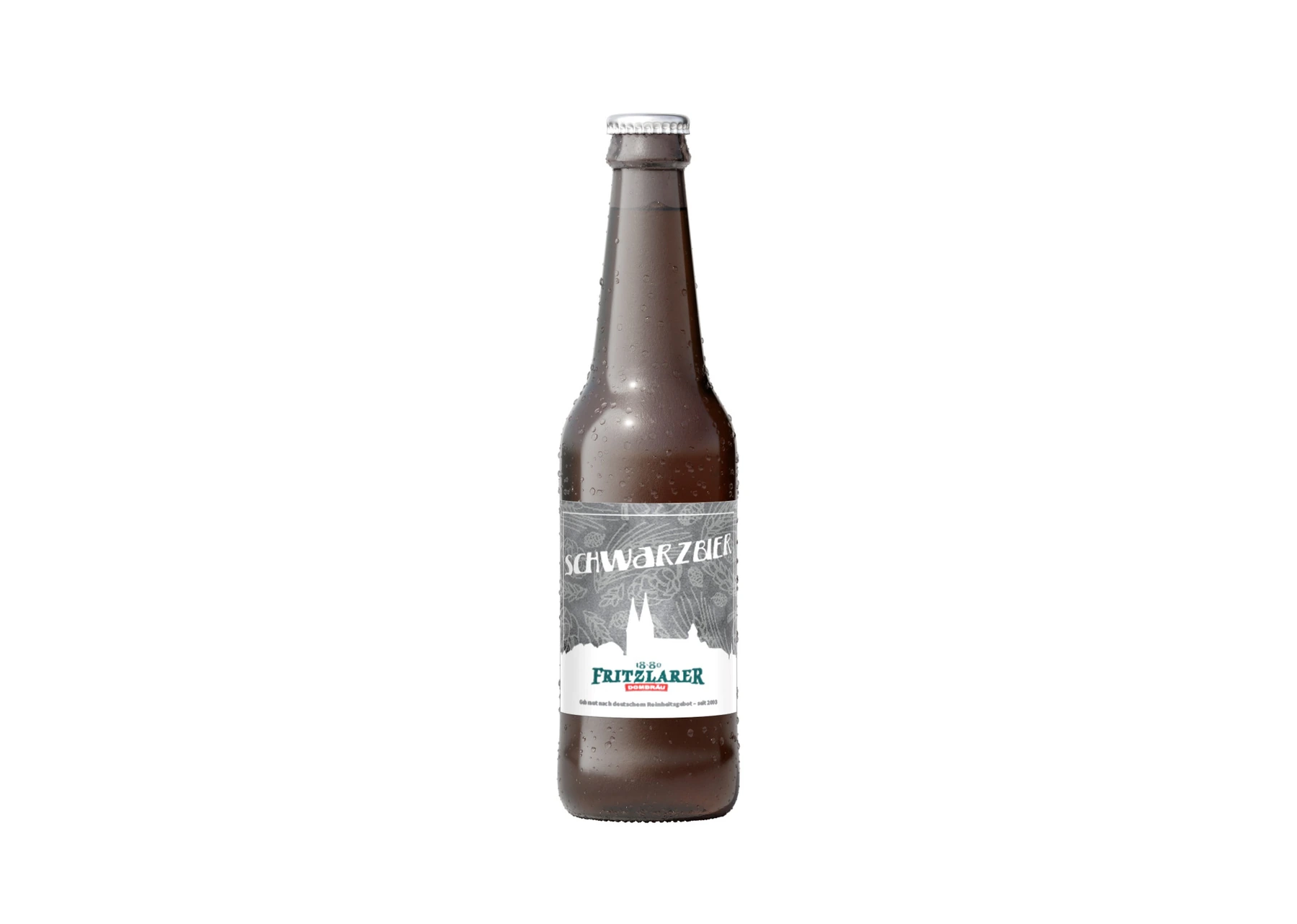 Fritzlarer Schwarzbier Flasche